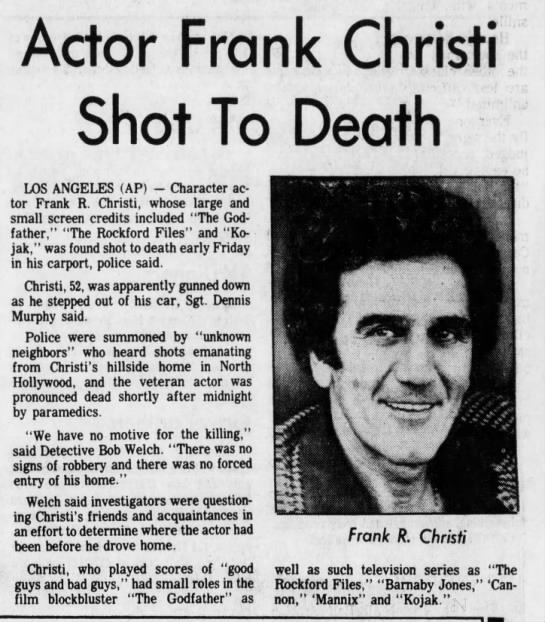 actor Frank Christi large photo