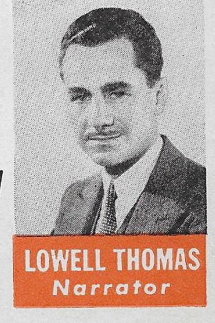 actor Lowell Thomas large photo