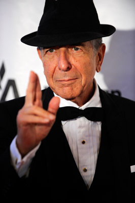 actor Leonard Cohen large photo