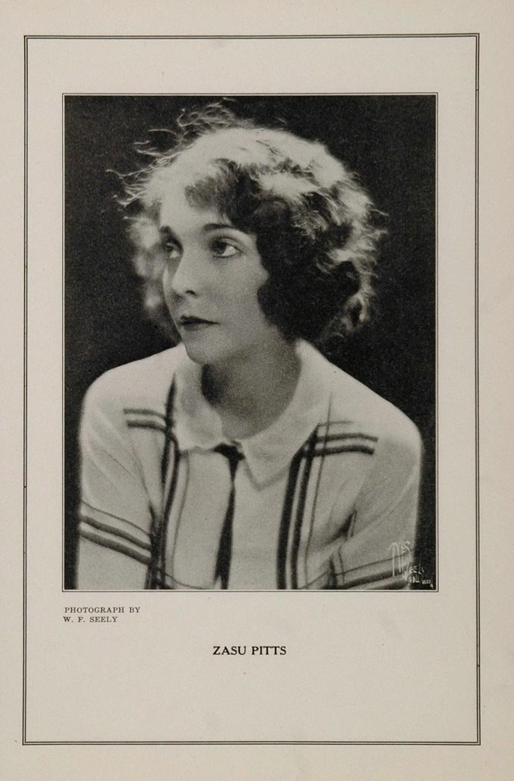 actor Zasu Pitts large photo