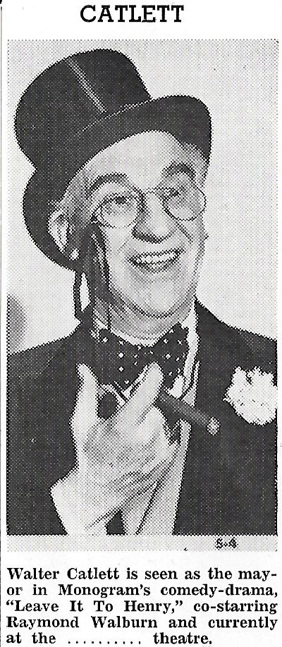 actor Walter Catlett large photo