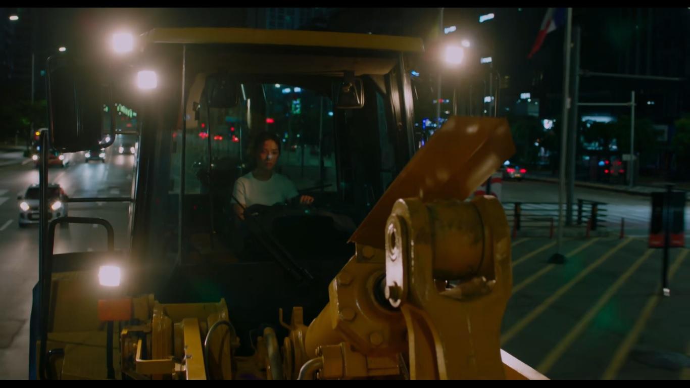 The Girl on a Bulldozer