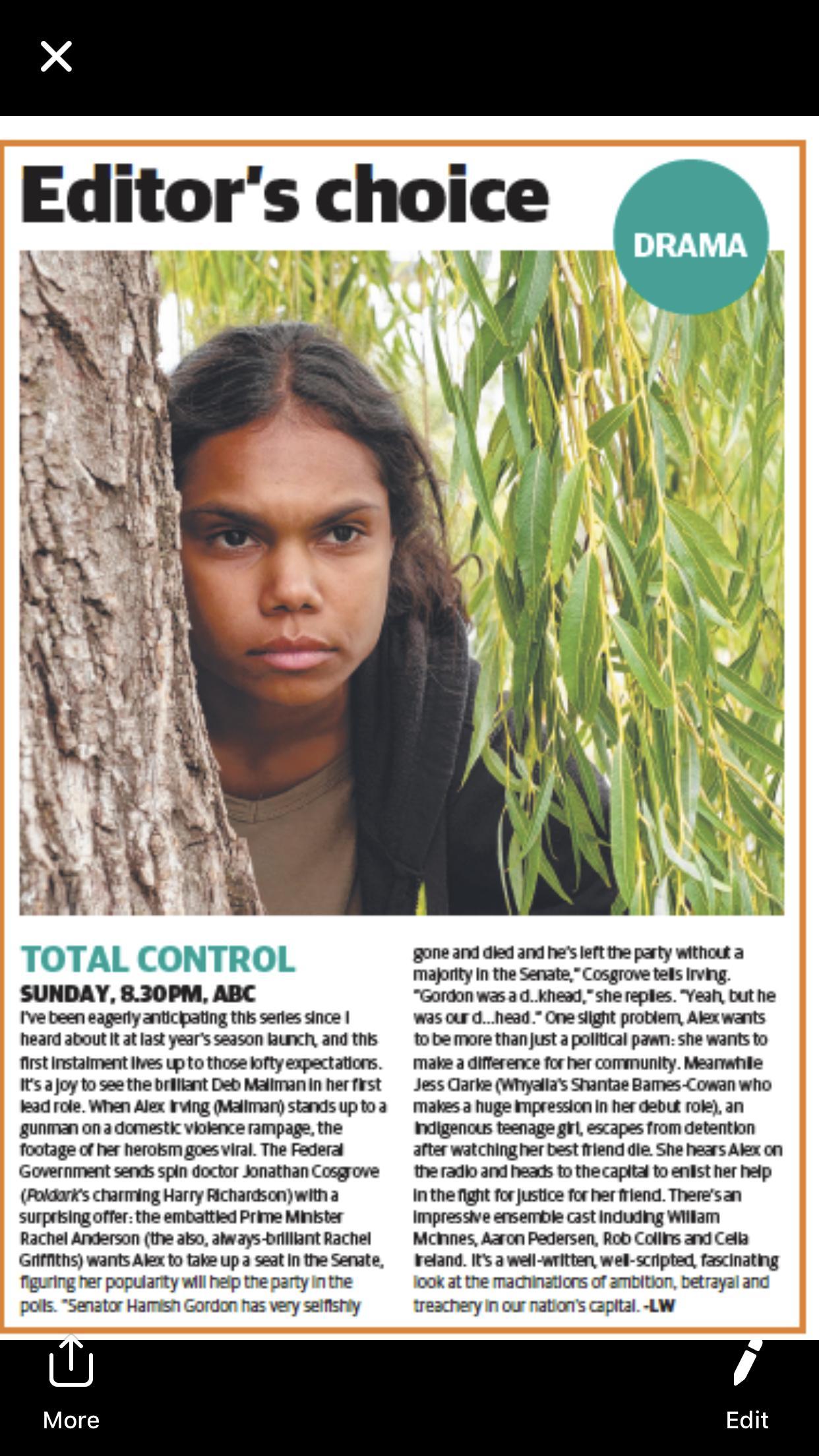 actor Shantae Barnes-Cowan large photo