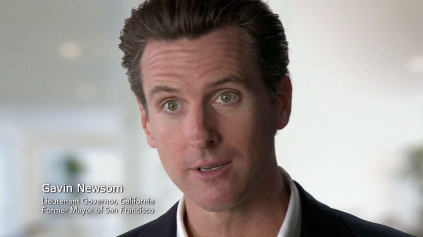 actor Gavin Newsom large photo