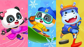 Sports in Winter | Winter Olympics | Nursery Rhymes | Kids Songs | BabyBus