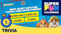 SUPER FUN CALENDAR - PAW Patrol Fun and Games