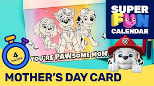 SUPER FUN CALENDAR - PAW Patrol DIY Arts and Crafts