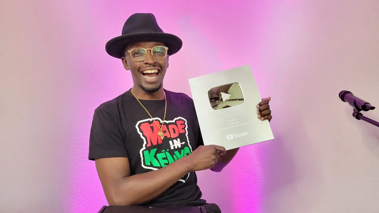 UNBOXING MY SILVER YOUTUBE PLAY BUTTON! + 100K SUBSCRIBERS - DJ SHINSKI