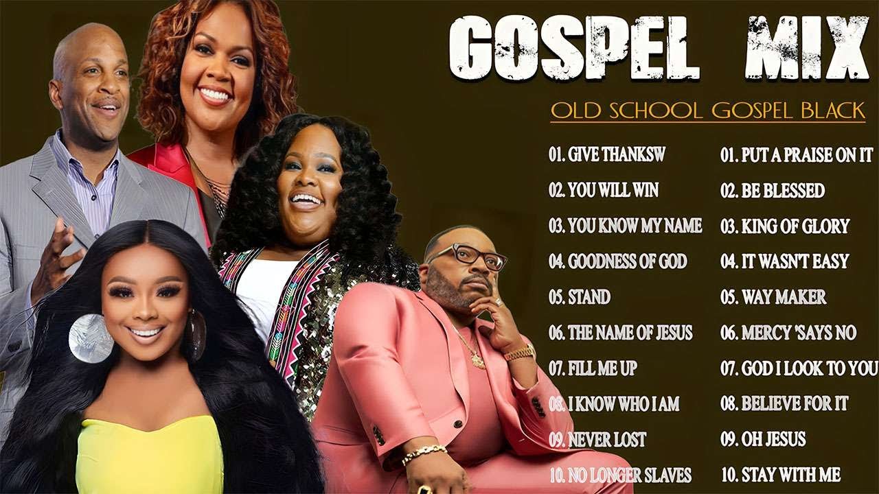 All Glory to Almighty God  100 Gospel Songs Black || Top Praise and Worship Songs Listen and Pray