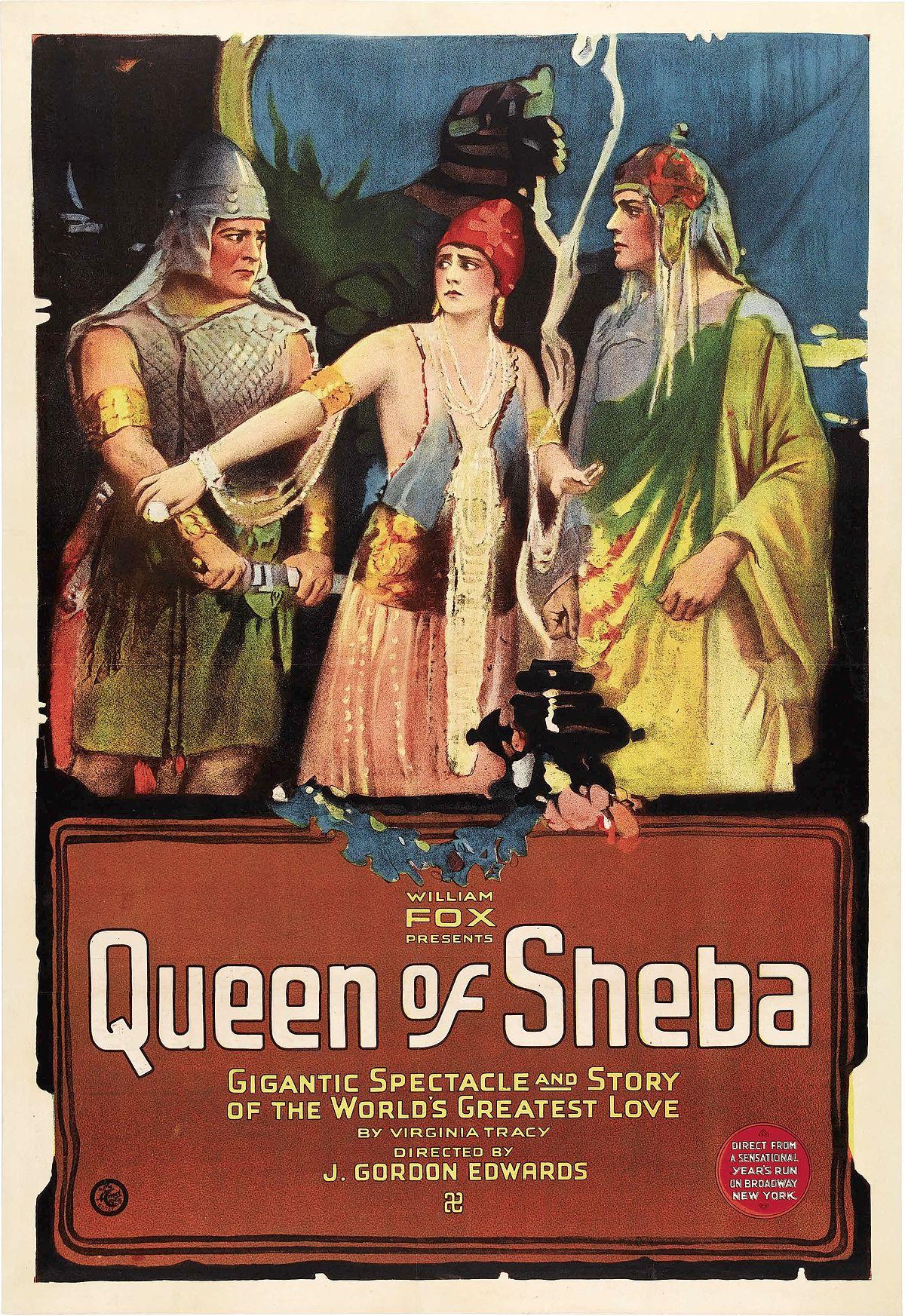 The Queen of Sheba poster - similar to Too Wise Wives