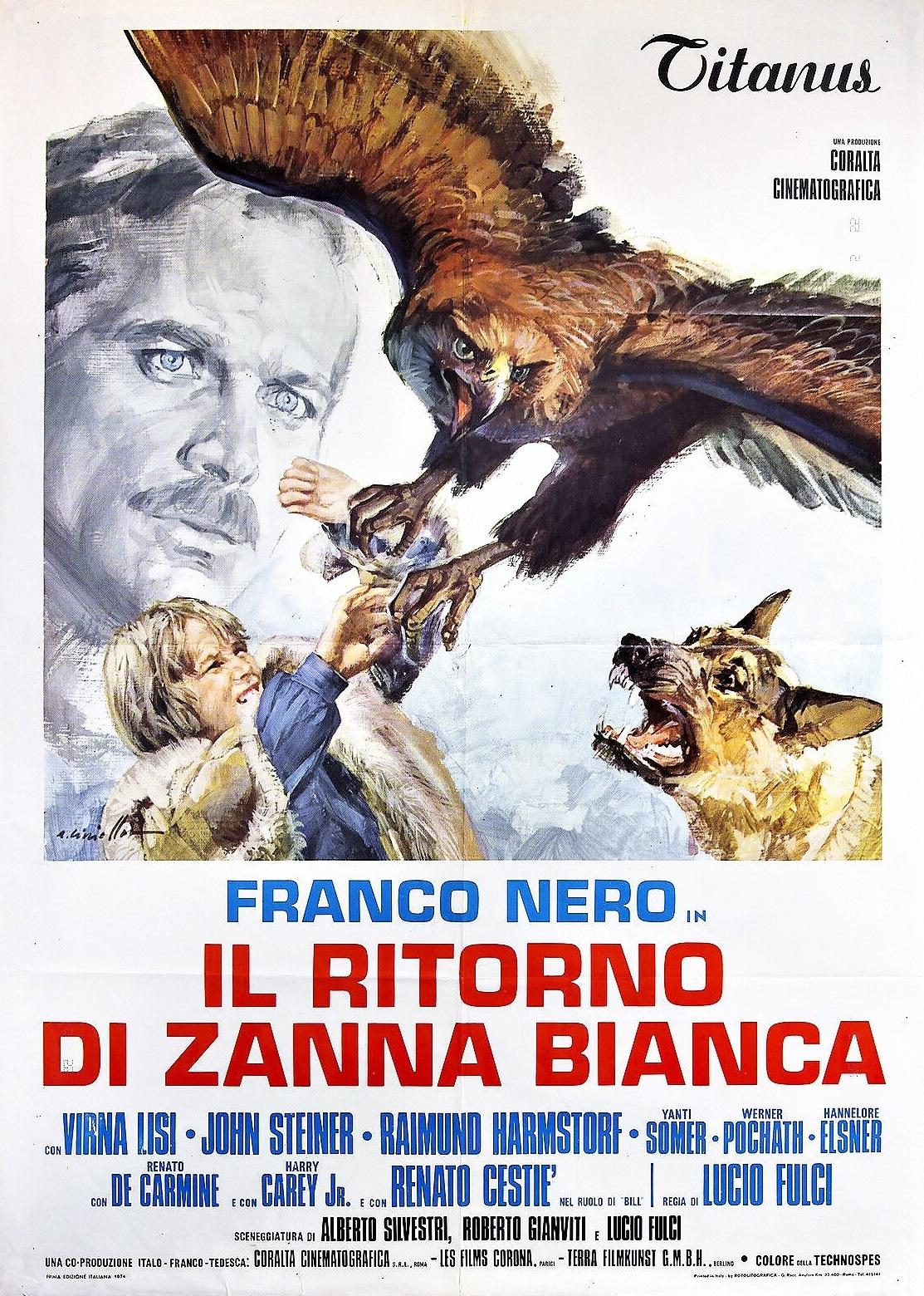 Challenge to White Fang poster - similar to The Spy Who Loved Me