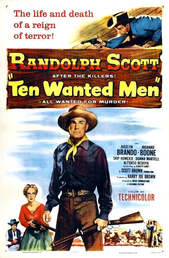 Ten Wanted Men poster - similar to Money from Home