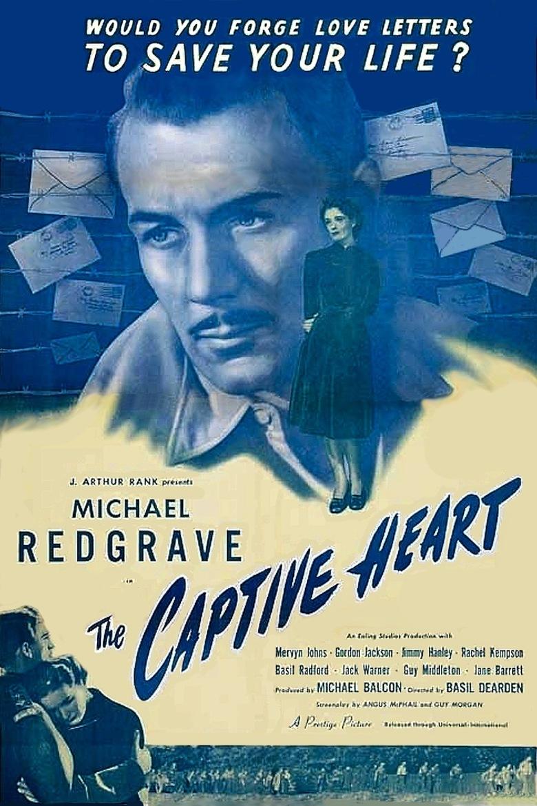 The Captive Heart poster - similar to The Memphis Belle: A Story of a Flying Fortress