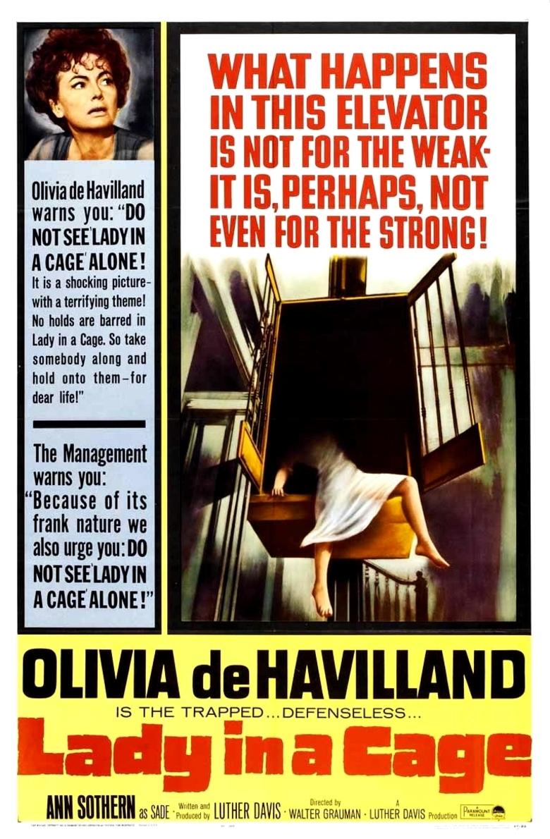 Lady in a Cage poster - similar to The Heroes of Telemark