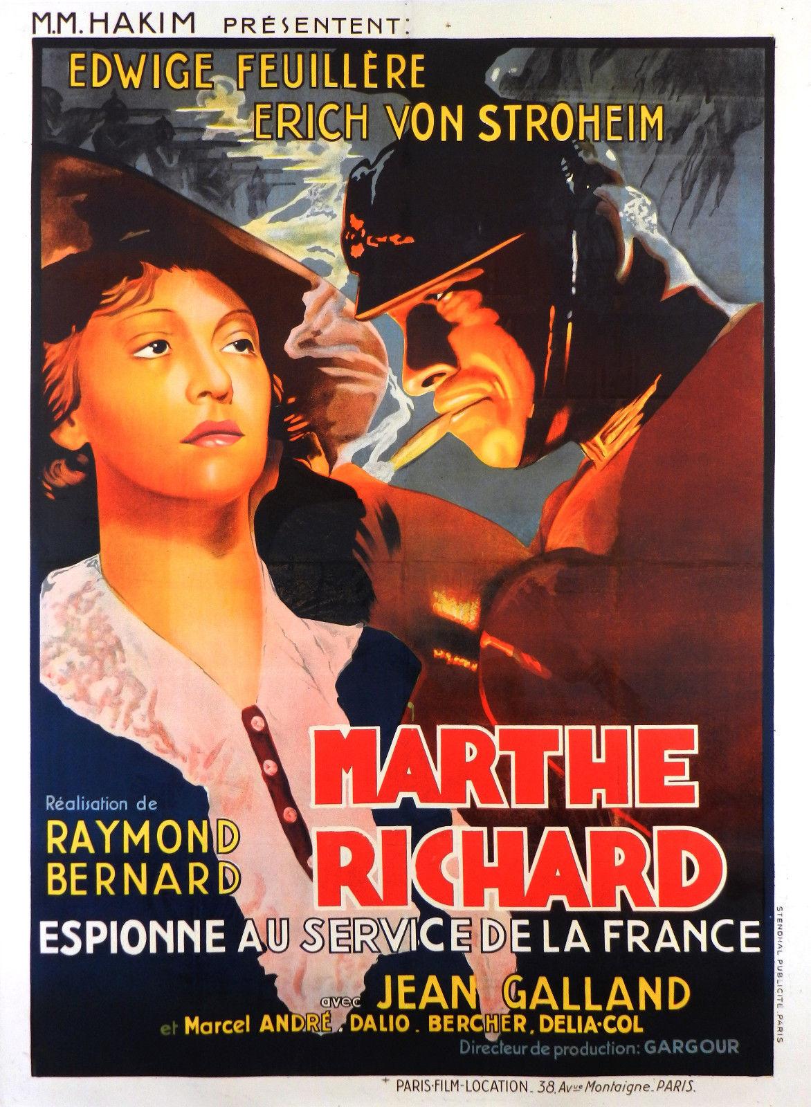 Marthe Richard poster - similar to The Memphis Belle: A Story of a Flying Fortress