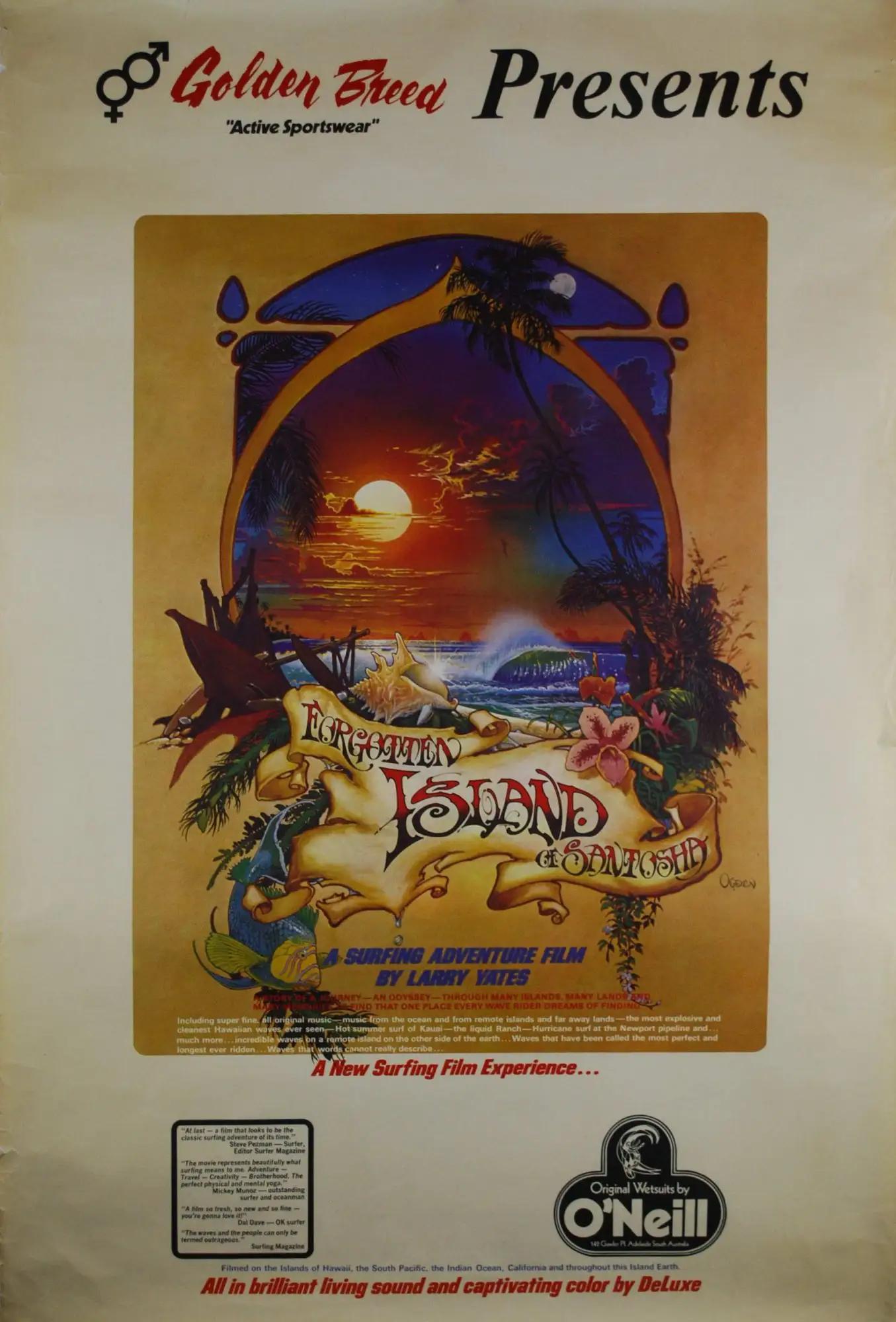Forgotten Island of Santosha poster - similar to The Moon and the Sledgehammer
