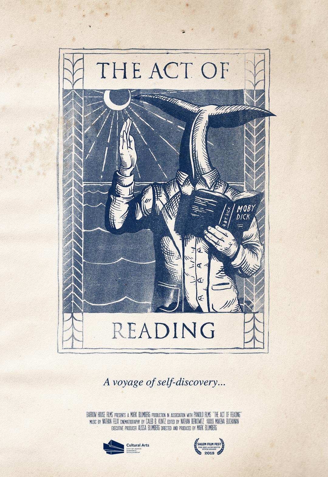 The Act of Reading poster - similar to Crooked Hearts