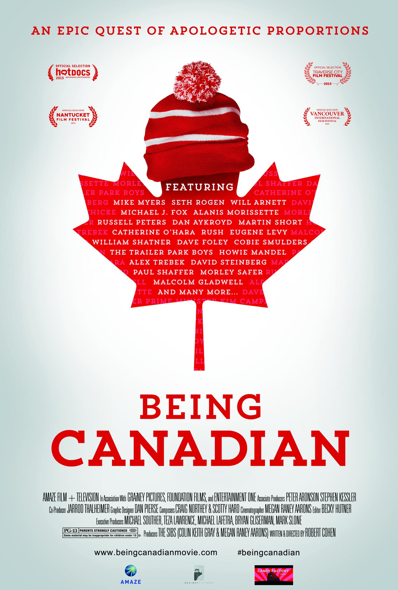 Being Canadian poster - similar to Particle Fever