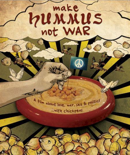 Make Hummus Not War poster - similar to Creature Feature: 60 Years of the Gill-Man