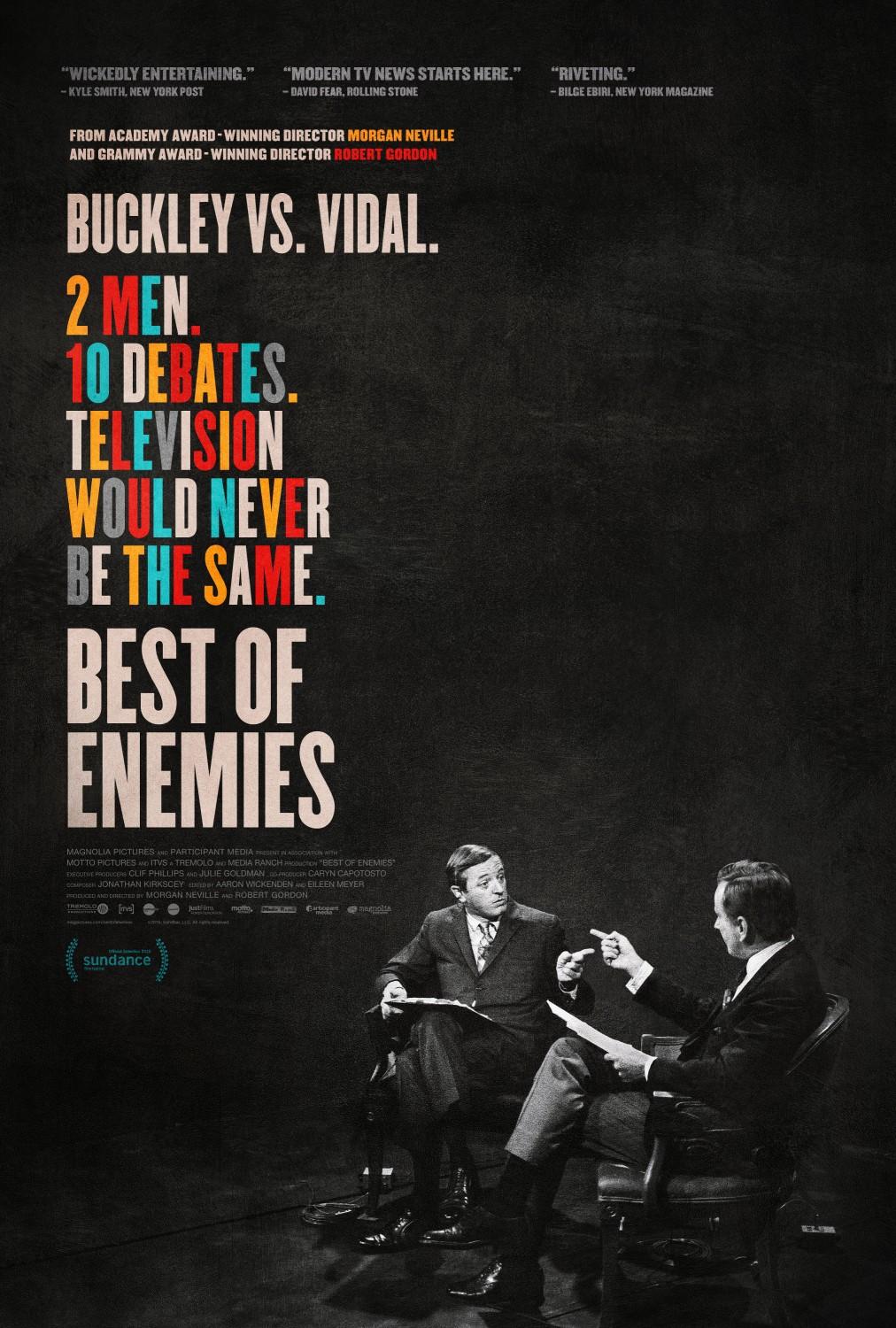 Best of Enemies poster - similar to Ali & Cavett: The Tale of the Tapes