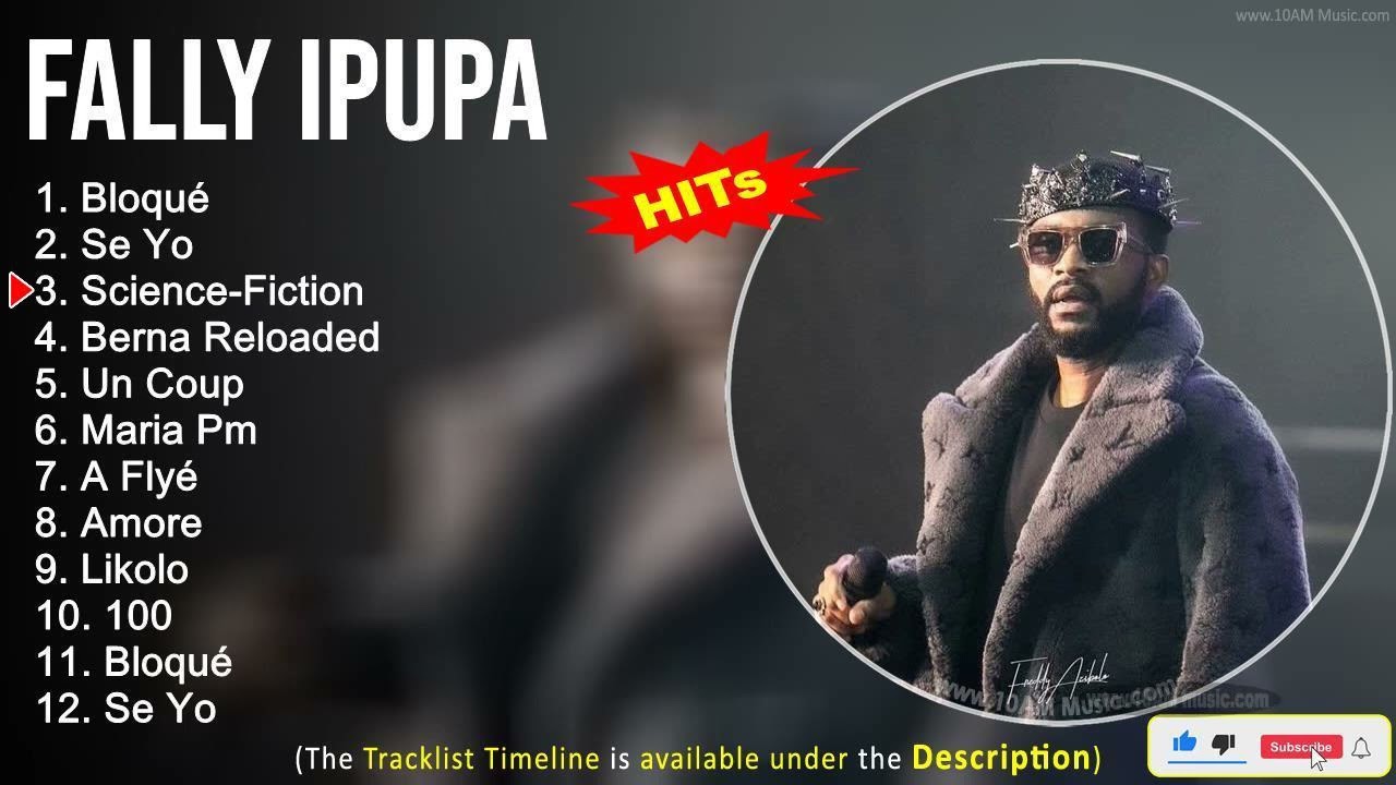 Poster for Fally Ipupa 2022 Chanson Tendances ~ Bloqué, Se Yo, Science Fiction, Berna Reloaded