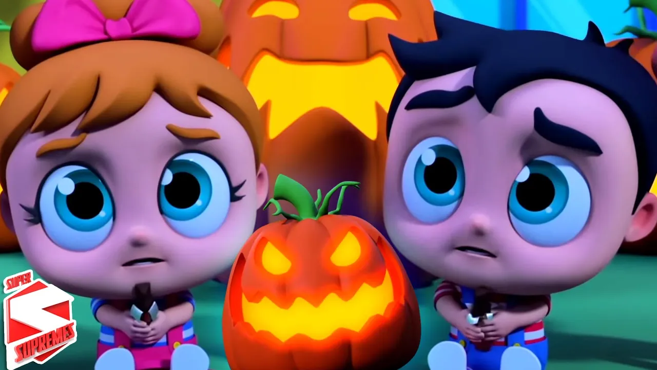 Ha Ha It's Halloween Night Scary & Spooky Cartoon Rhyme by Kids Tv background