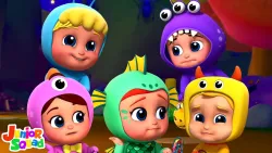 Five Scary Monsters + More Spooky Rhymes & Halloween Songs by Junior Squad