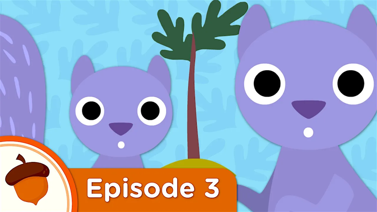 Squirrel's Buried Treasure | Treetop Family Ep.3 | Cartoon for kids background
