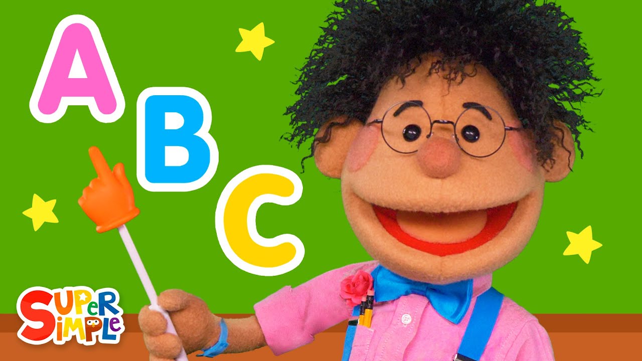 The Alphabet Chant feat. The Super Simple Puppets | Kids Songs | Super Simple Songs background