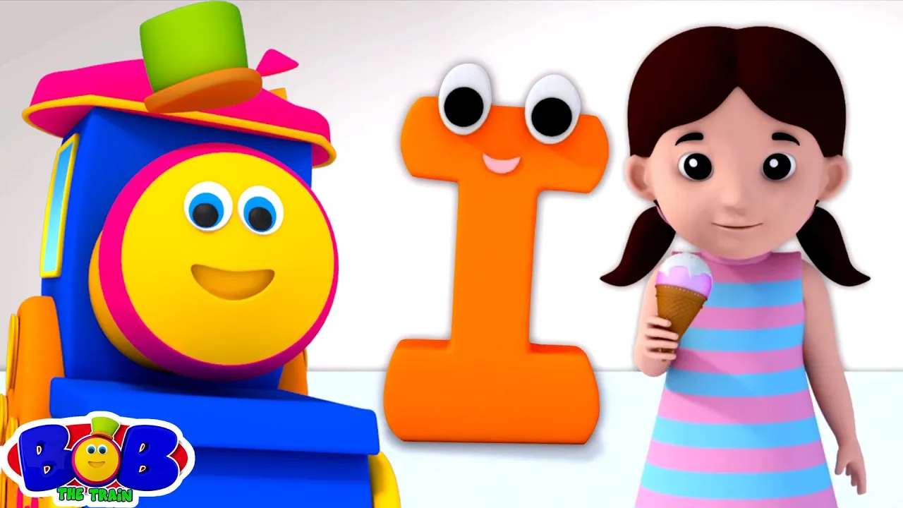 Letter I Song, ABC Alphabet Nursery Rhyme for Children by Bob The Train background