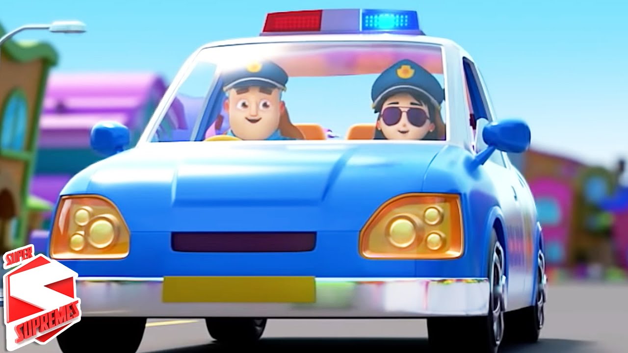 Wheels On The Police Car + More Nursery Rhymes & Children Cartoon Songs by Kids Tv