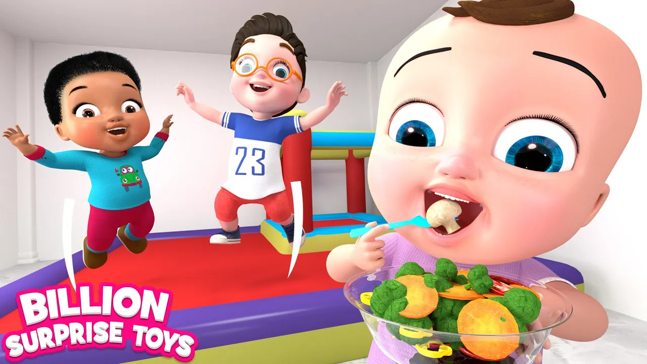 Good Vegetable Song - BillionSurpriseToys Nursery Rhymes, Kids Songs background