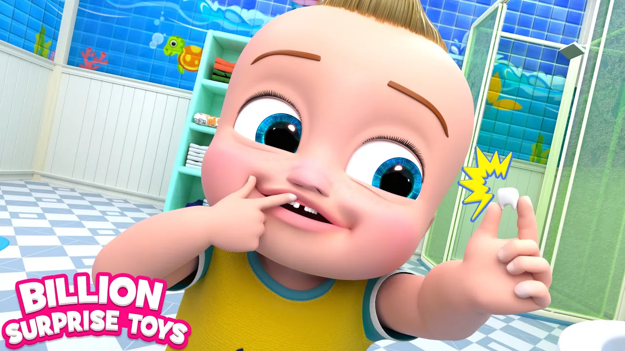 Johnny's Milk tooth starts to wiggle Song! - BillionSurpriseToys Nursery Rhymes, Kids Songs background
