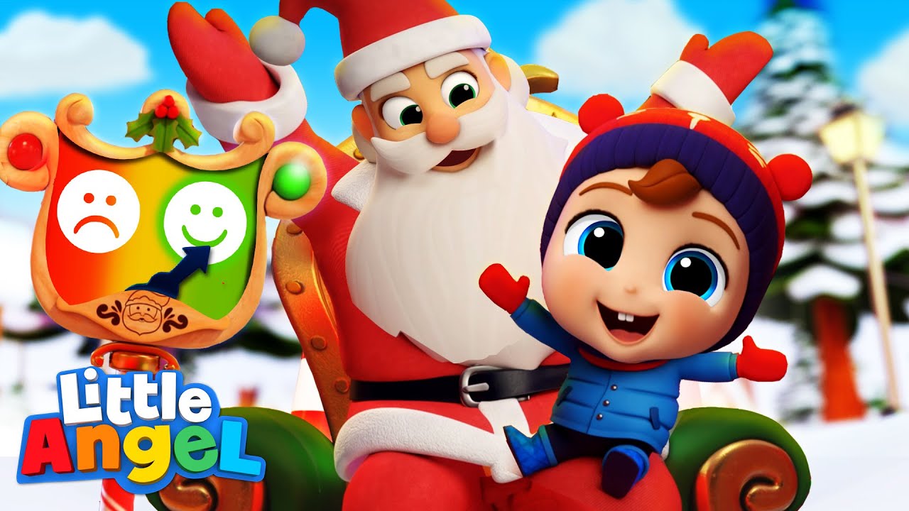 Naughty or Nice (Christmas Song) | Little Angel Kids Songs & Nursery Rhymes background