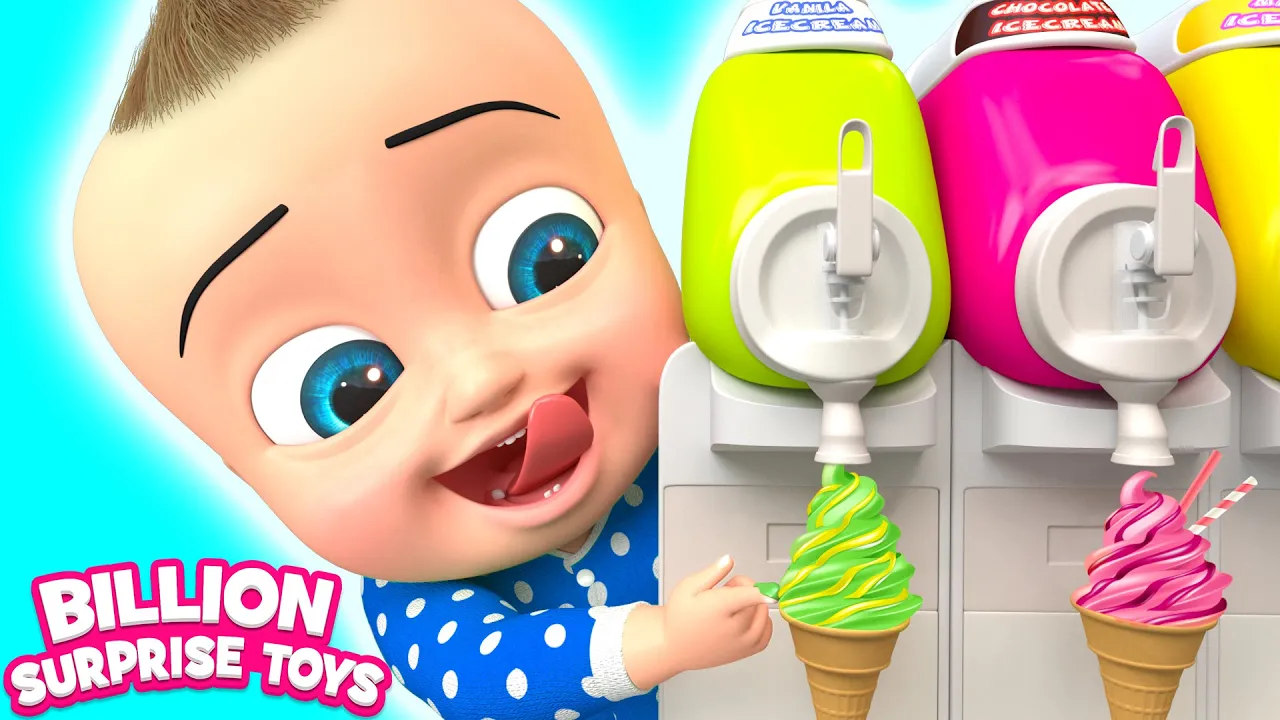 Ice Cream Sing and Dance - BillionSurpriseToys Nursery Rhymes, Kids Songs