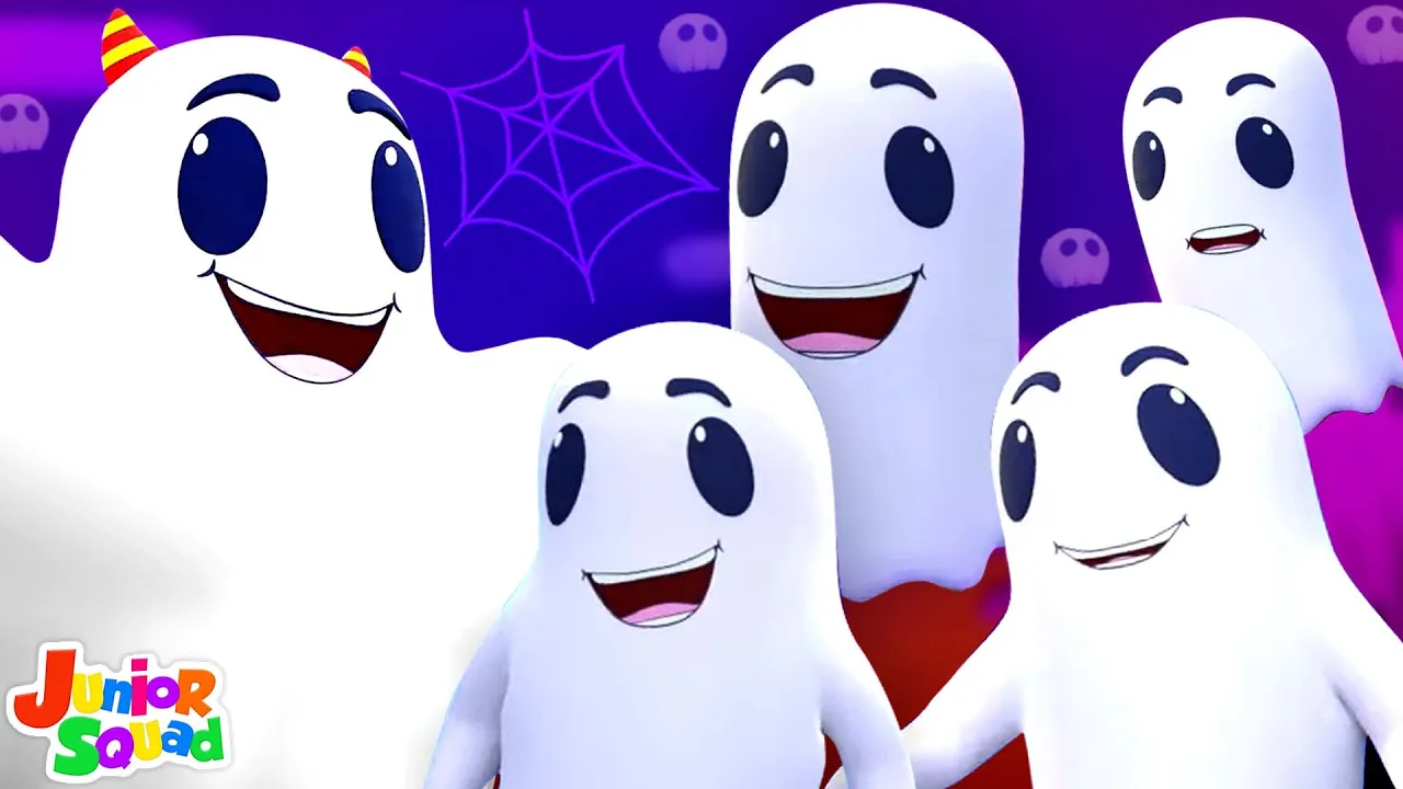 Five Little Ghosts Halloween Rhymes & More Spooky Songs by Junior Squad.