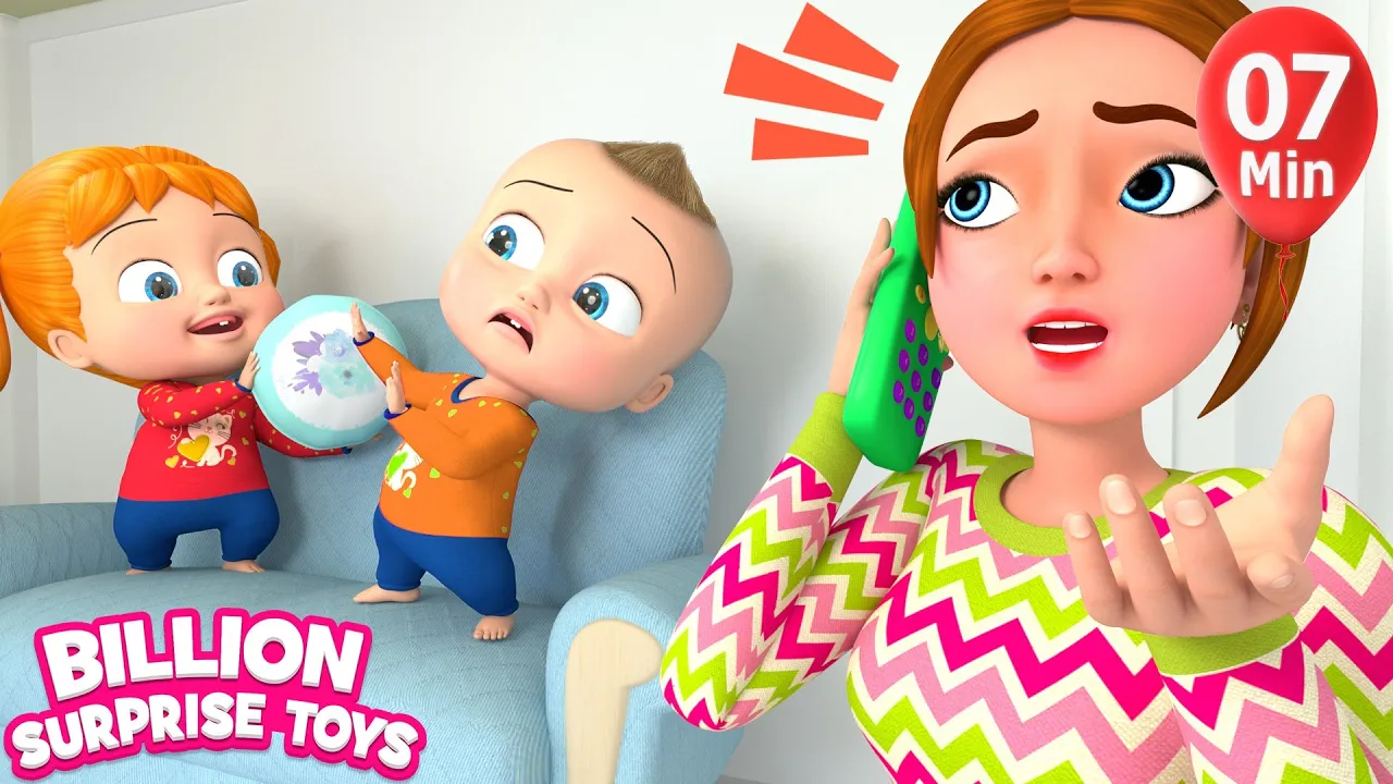 Five Little Babies - BillionSurpriseToys Nursery Rhymes, Kids Songs background
