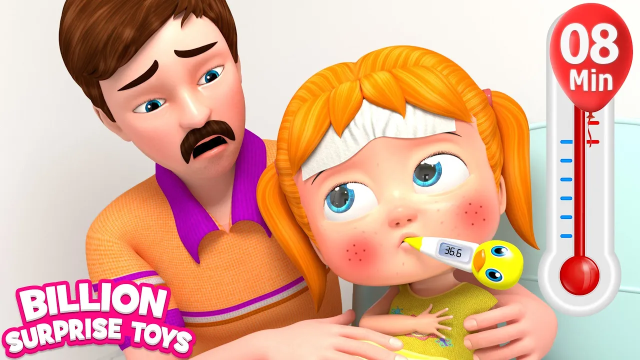 Sick Song - BillionSurpriseToys Nursery Rhymes, Kids Songs background