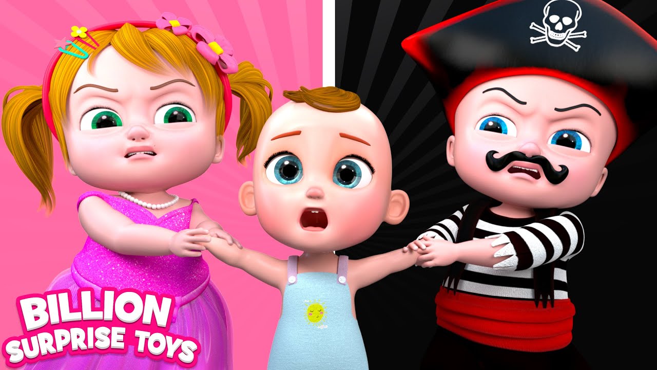 Yes Yes its time for Black vs Pink colorful Party - Playground Story for Kids background
