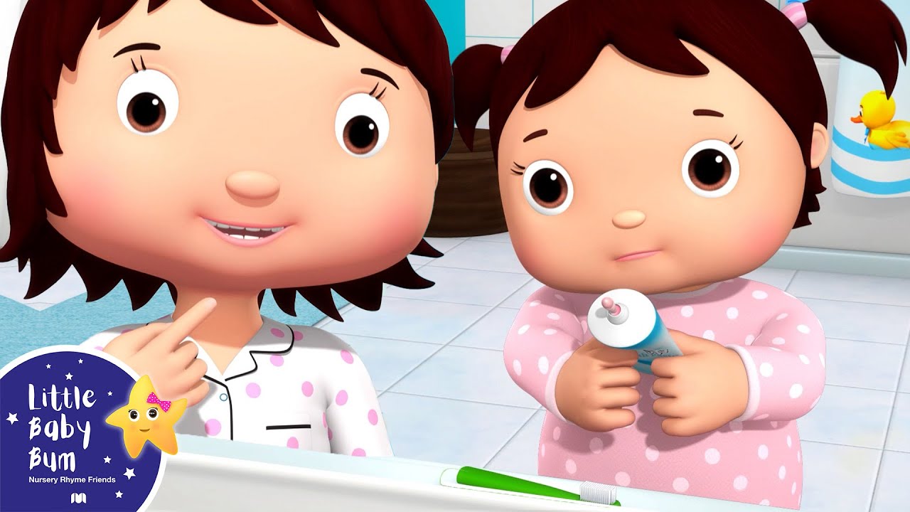 Let's Brush the Teeth! | Little Baby Bum - Nursery Rhymes for Kids | Baby Song 123 background