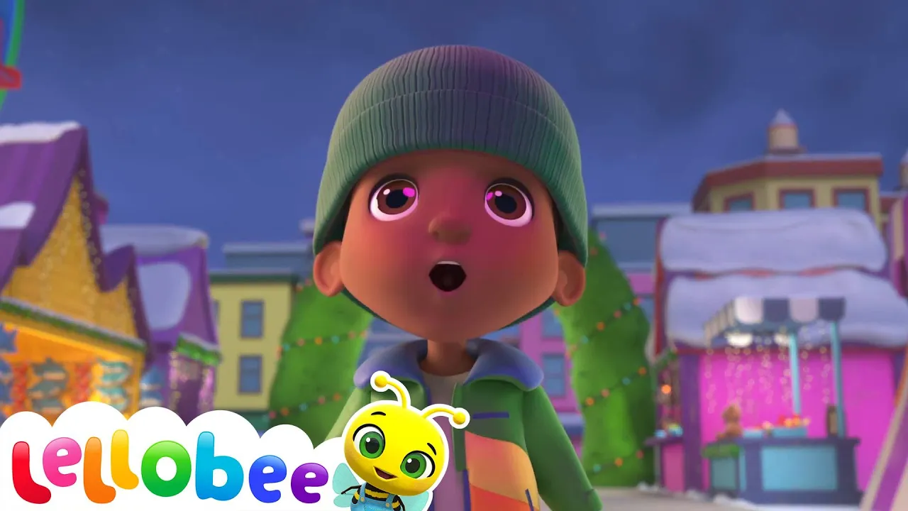 Christmas Color Song | Lellobee - Christmas Nursery Rhymes for Kids background