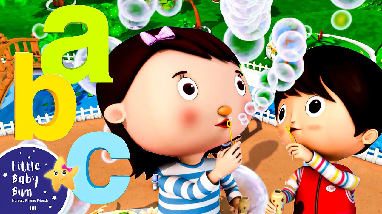 ABC Bubbles | Nursery Rhymes & Kids Songs | Learn with Little Baby Bum background