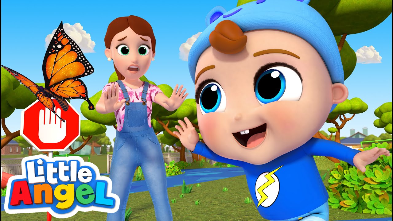 Play Safe Song | Little Angel Kids Songs & Nursery Rhymes background