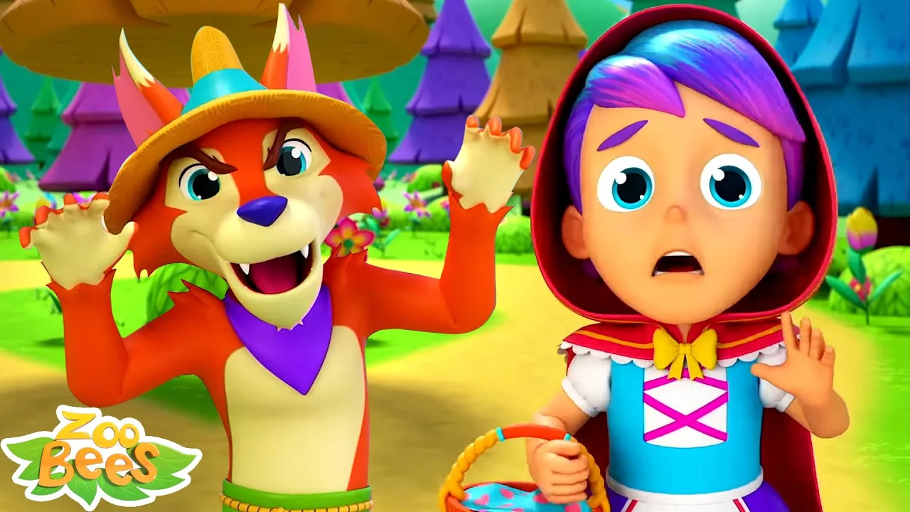 Little Red Riding Hood Story for Kids & Cartoon Song by Zoobees