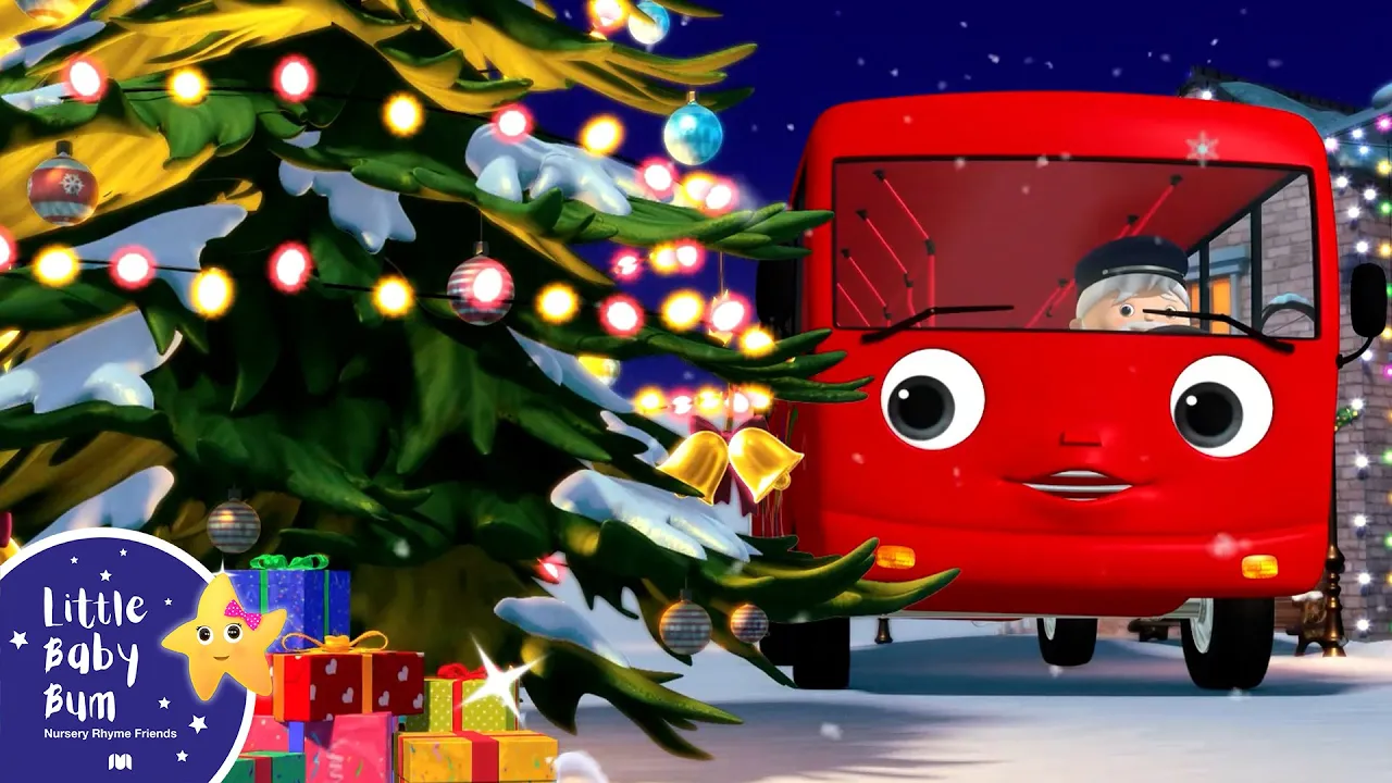 The wheels on the Bus in Winter! | Little Baby Bum - Nursery Rhymes for Kids | Baby Song 123 background
