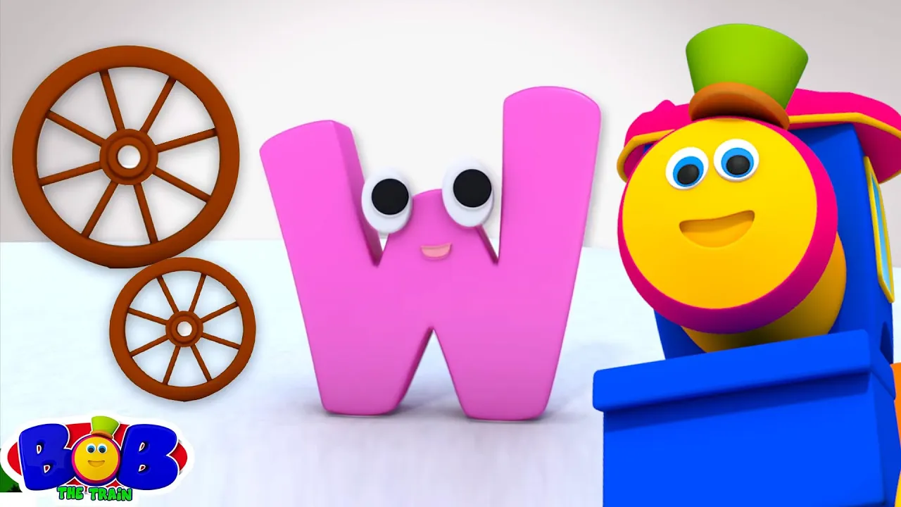 Letter W Song, Alphabet ABC Sounds & Letters for Babies by Bob The Train background