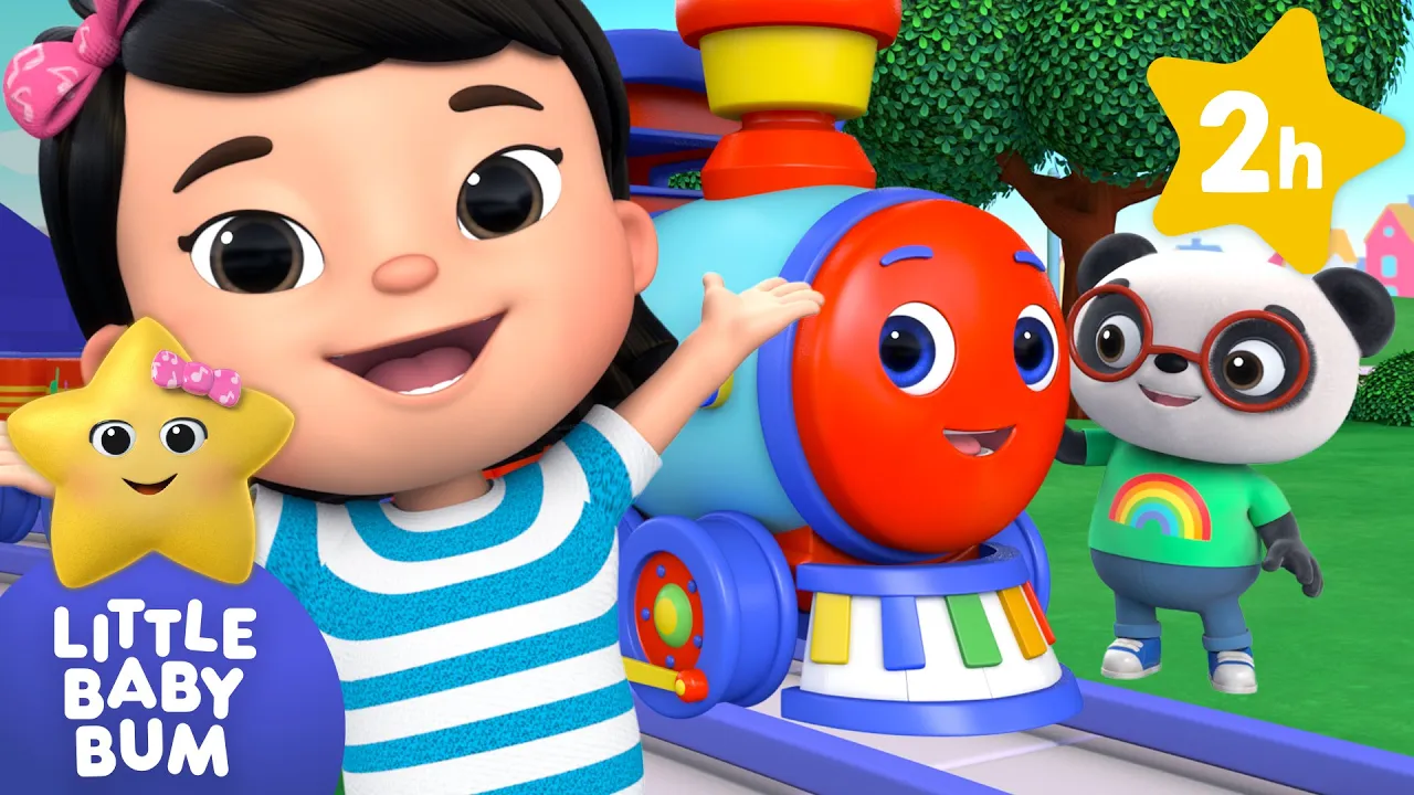 Wheels on the Train Go Round | Little Baby Bum Nursery Rhymes - Two Hour Baby Song Mix