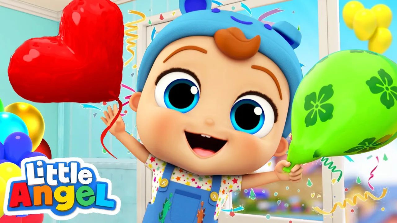 Balloon Song | Little Angel Kids Songs & Nursery Rhymes