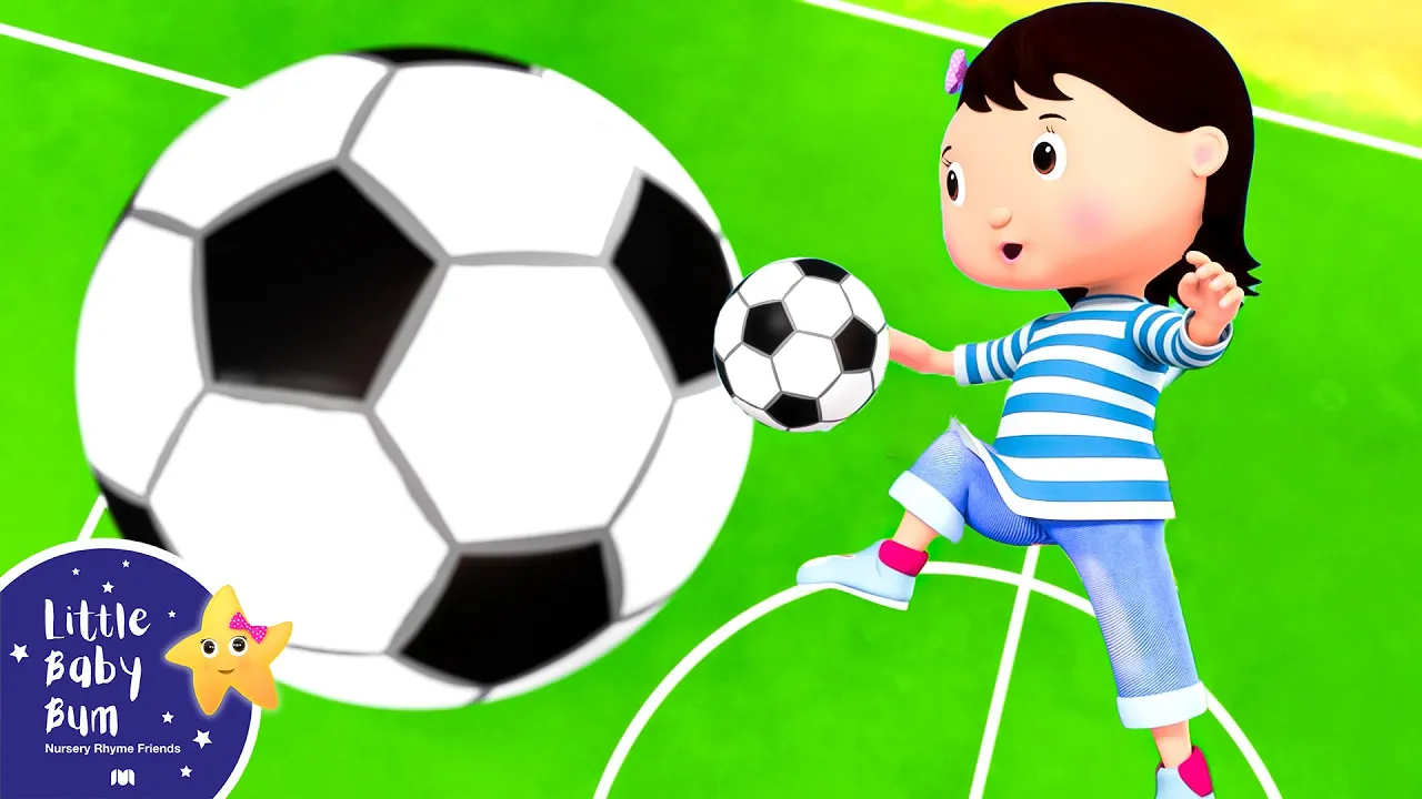 Soccer Song | Nursery Rhymes & Kids Songs | Learn with Little Baby Bum background