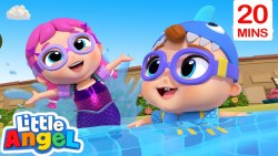 Baby Shark and Mermaid  [TV Mix] | Little Angel Kids Songs & Nursery Rhymes